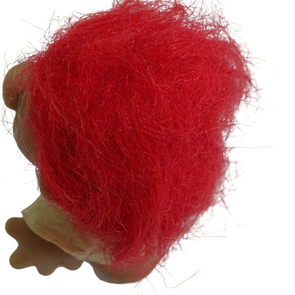 Vintage 1986 DAM Troll Doll Red Hair Sailor Outfit 5 inch FLAW - Picture 5 of 9